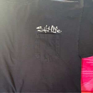 Salt Life Black Cotton T-Shirt